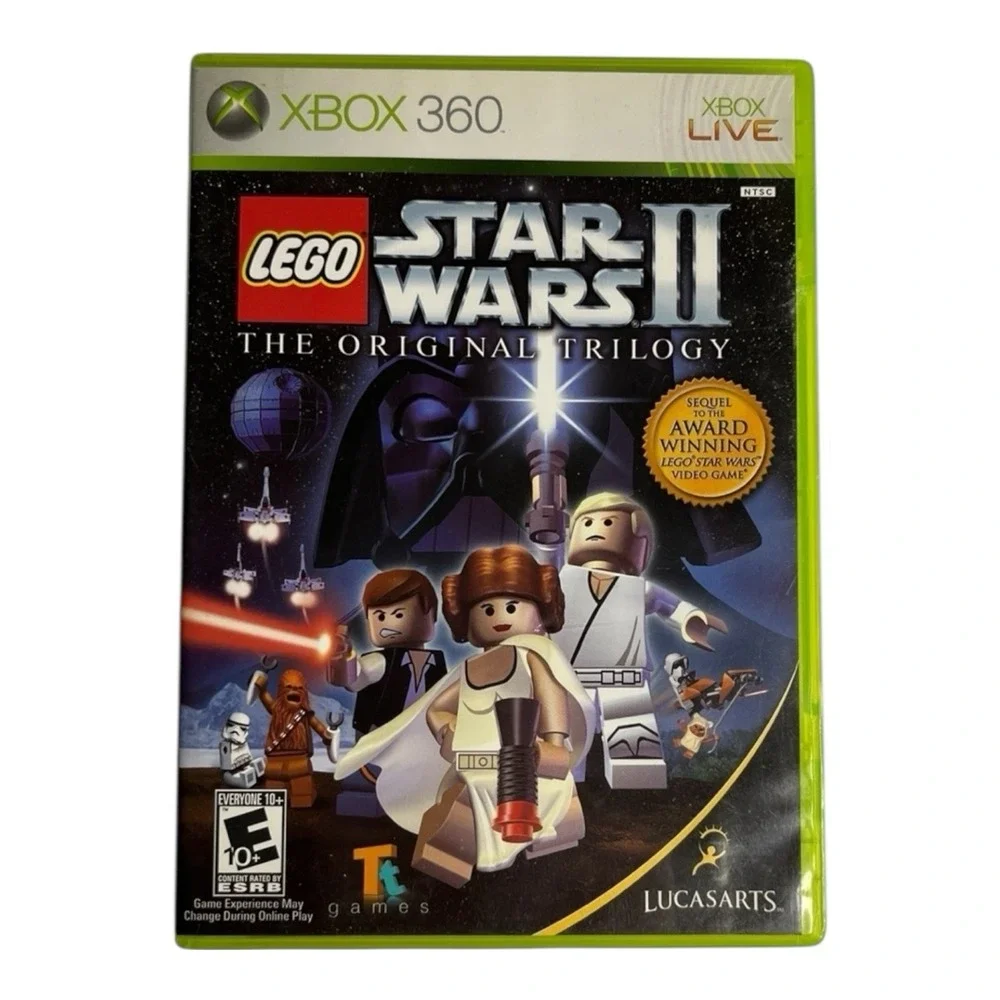 LEGO Star Wars II 2 III 3 Trilogy Clone War Xbox 360 Complete Video Game Bundle